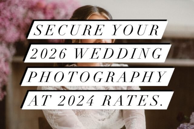 Secure your 2026 Wedding Photography at 2024 rates. 

HIGH-END PHOTOGRAPHY. INTRODUCTORY 2026 RATES. 🥂

Planning a 2026 wedding? 
Secure cinematic, professional coverage at my Foundational Rates before the full season launch.

✨ Intimate Collections from £500
✨ Full-Day Collections from £1,200

Beautifully edited galleries, full printing rights, and an artist’s eye for detail.

💫 Limited availability. Check your date now

https://lanasobota.com/contact/
